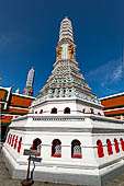 Bangkok Grand Palace, the Wat Phra Keow (temple of the Emerald Buddha), one of the eight prangs on the east side of the temple. 